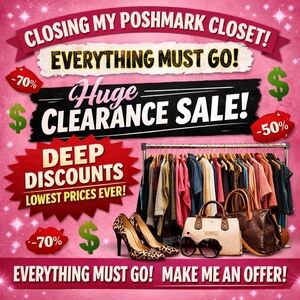 POSHMARK CLOSET CLOSING!!